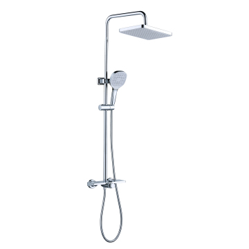 Bathroom Chrome 2 Way Button Rotating Control Shower Set