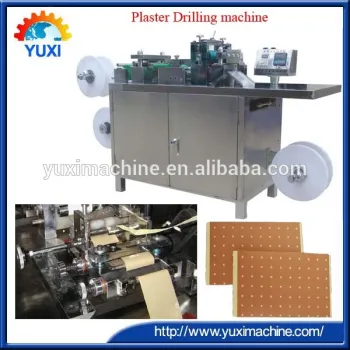Transdermal plaster patch pouching cutting machine