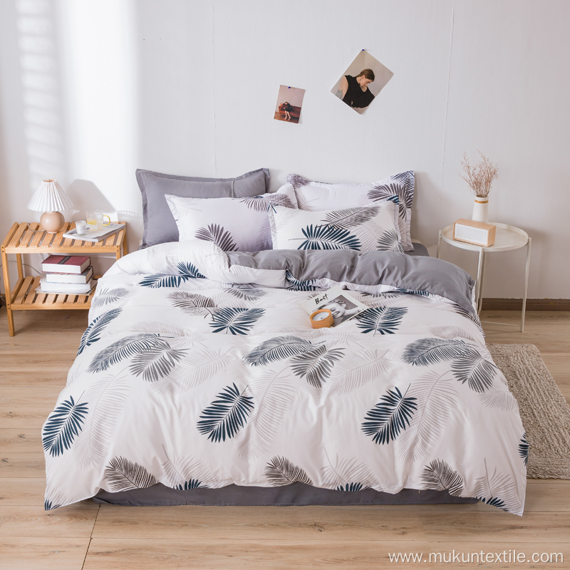 Geometric print Wrinkle Fade Stain Resistant bedding set