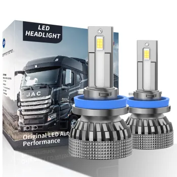 High-Power 6500K LED Car Headlight Bulbs: 84W, 8400LM, Compatible with Trucks (HB3, 9005, H11) - Asruex 2022 Premium Model for 24-60V Vehicles