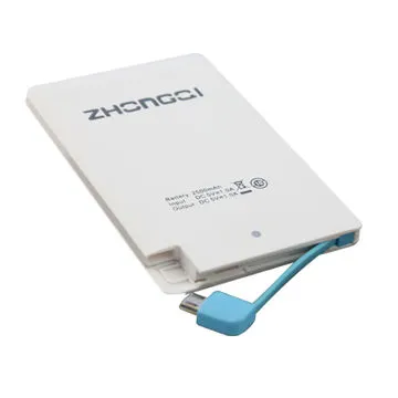 2,500mAh super thin power bank with polymer battery