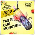 Совершенно новый R &amp; M Monster 7000 Одноразовый вейп -стручок