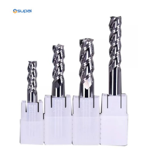 Colorful Coating 3Flute Polished Milling Cutter for Aluminum