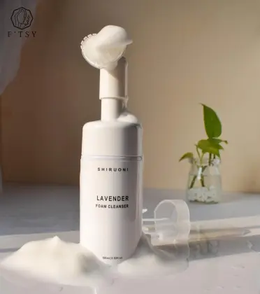 Private Label Natural Organic Lavender Extract Facial Foam Cleanser Calm Moisturizing Facial Cleanser (new)