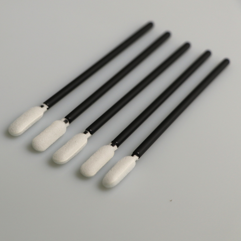 Open-Cell Cleanroom Foam Swab with Black Handle