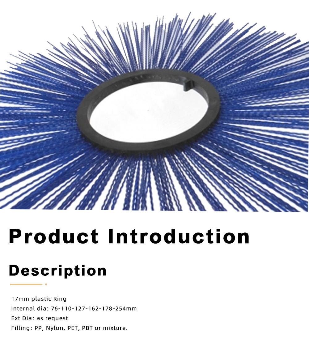 Replacement Plastic Ring Brush for Street Sweepers x