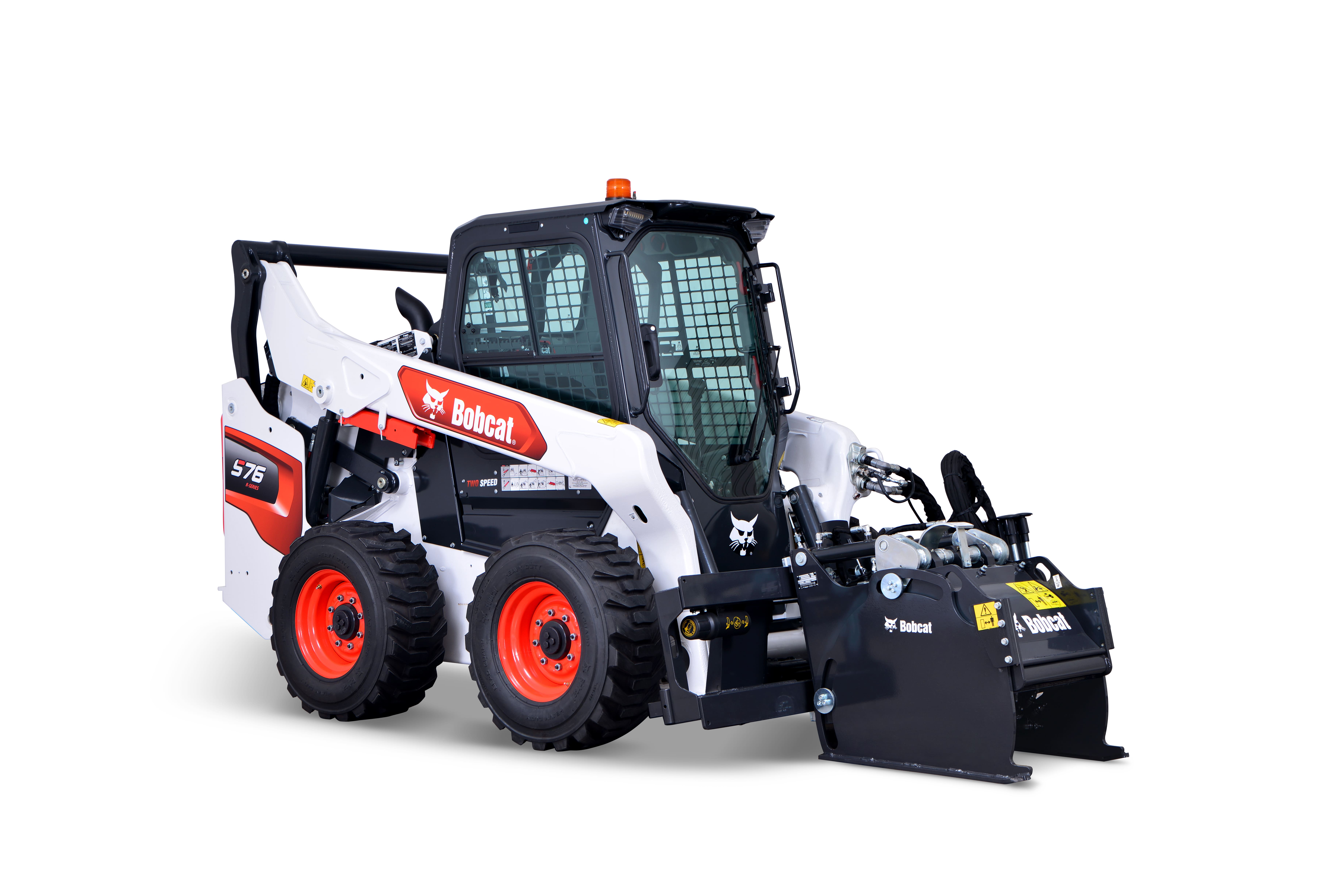 Skid steer loaders for snow removal on roads