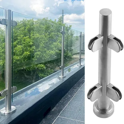 Custom Balcony Glass Guardrail Stainless Steel Handrail for Outdoor Projects