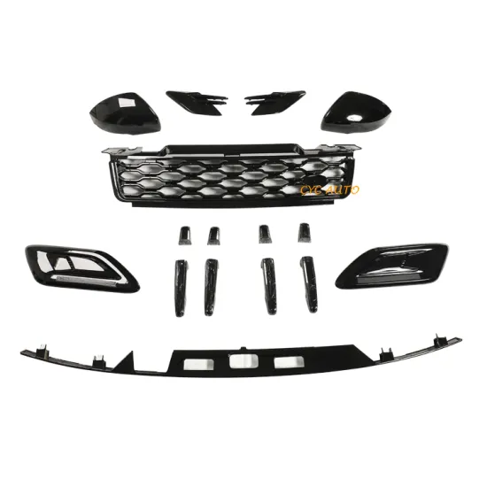 Full Black Aero Kit Sport Trim Pack for Range Rover Sport Bumper Grille Body Kit 2018-2019