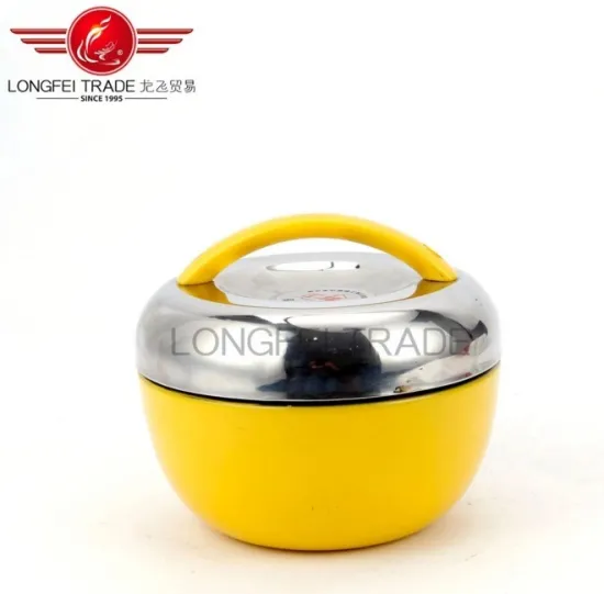 Yellow Color Cute Apple Children Lunch Box &Bowl/Kids Food Container