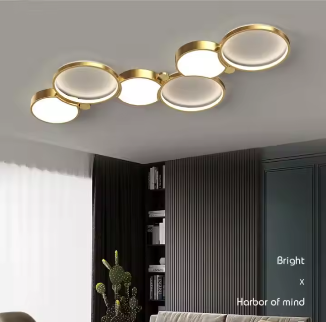 Round Shape Fixture Remote Led Intelligent Ceiling Lamp