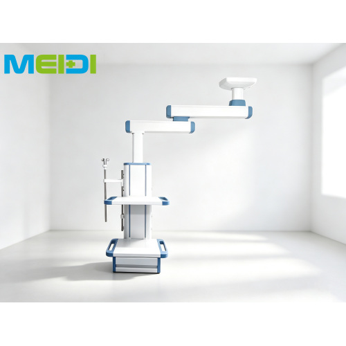 Double Arm Surgical Ceiling Pendant, Each Joint 340° Free Rotation With Lock Brake, Integrated Gas Outlet Power Socket Infusion