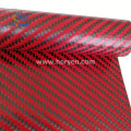 Professional waterproof real red carbon fiber leather fabric