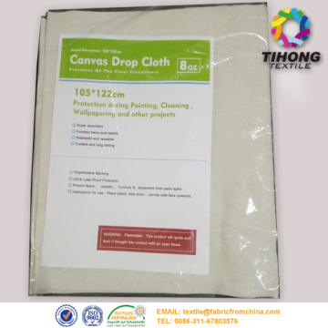 100% cotton grey canvas drop cloth