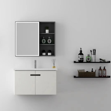Armadio da bagno in PVC con lavandino - vanità per lavabo da bagno appeso a muro economico