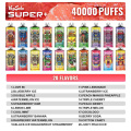 Vapsolo Super+ 40000 впръсквания за еднократна употреба вейп на едро