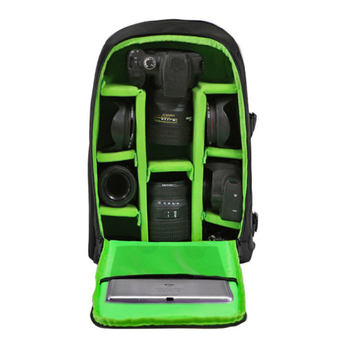 Su geçirmez naylon siyah DSLR SLR omuz kamera çantası