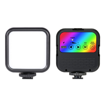 RGB Video Light: 70 LED, 3 κρύο παπούτσι, πλήρες χρώμα (3000K-7000K) Dimmable Mini Pocket Video Light