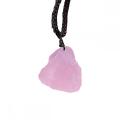 Natural Stone Amethyst Raw Crystal & Gemstone Pendant (20-30mm) Necklace Adjustable