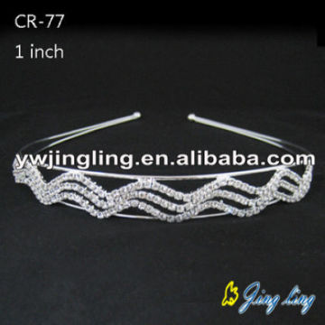 Boda Crystal Hairband plateado