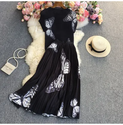 Custom Miyake Pleated Casual Suit Set for Women - LE1302