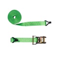 Black ratchet tie down strap 2T cargo lashing