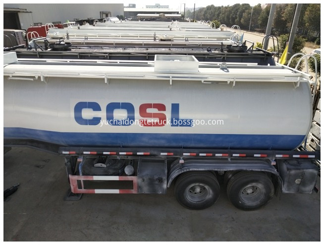 Hydrochloric Acid Liquid Tank Semi Trailer