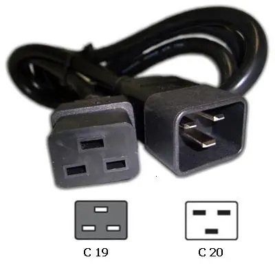 Small Quantity Accept IEC 320 c19 to c20 power cord