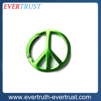 promotional custom metal primitive man shaped carabiner