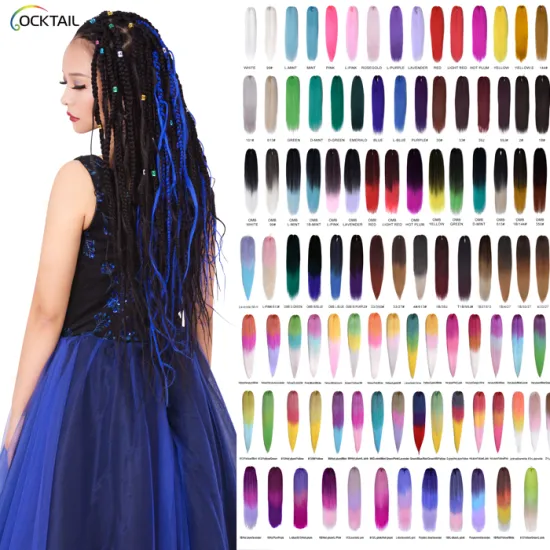Wholesale japanese fiber silky jumbo braid hair synthetic crochet braid hair