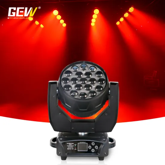 DMX Stage Light: 19x12W RGBW Zoom Wash LED Moving Head for DJ Disco Bars