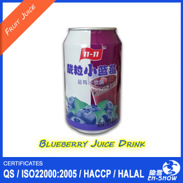 Private Label 310ml Can(tinned) Blueberry Juice Drink with fiber pulp