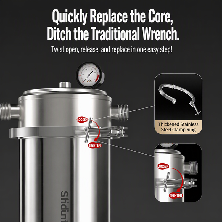 `Jumbo stainless steel filter housing`