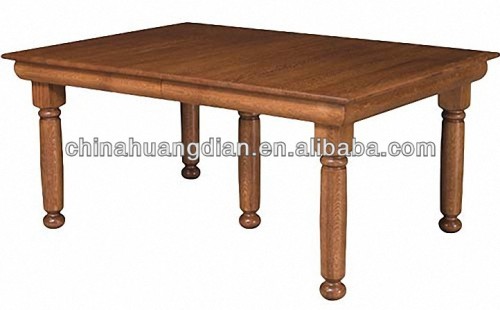 2015 high quality MDF top solid wood dining table HDT090