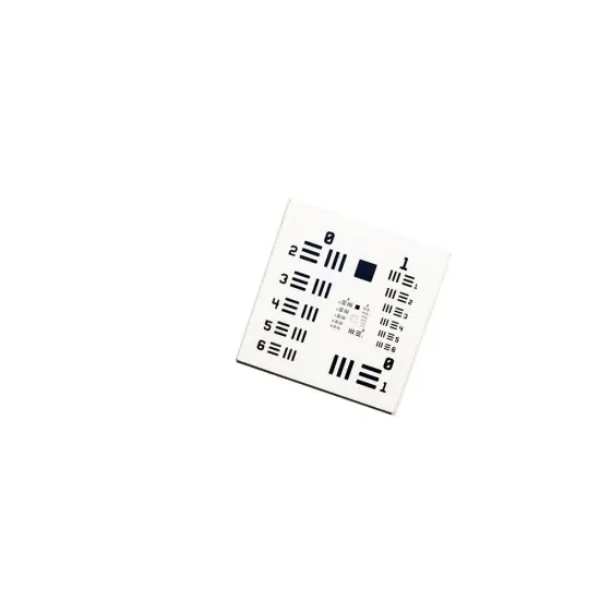 USAF 1951 Ceramic Resolution Plate - Optical Test Lens Design
