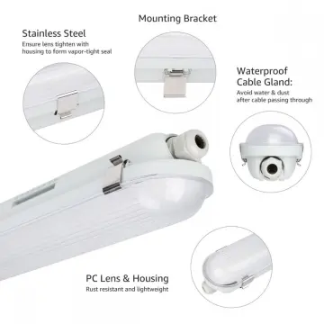 Outdoor IP66 Tri-proof light tube lighting
