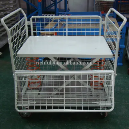 Folding Cage with springs shock absorber & board & castors