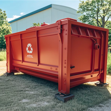 Customized Hook Lift Refuse Containers for Waste Disposal and Recycling