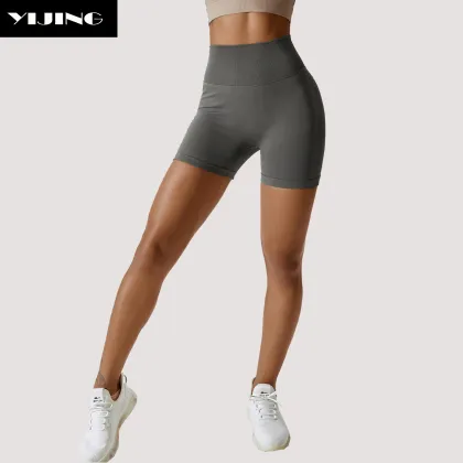 Pastel Summer Colors Yoga Shorts for Women - Fitness & Yoga Wear