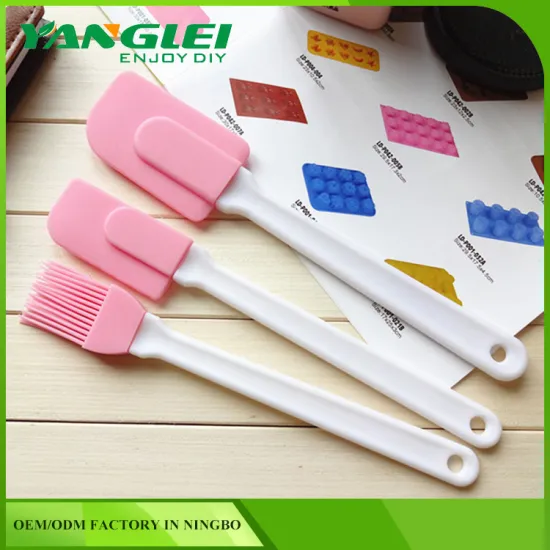 Silicone Spatula spoon 3 pcs set for home cook Heat Resistant satety Kitchenware