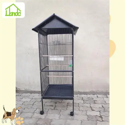Large Steel Pet Parrot Cage with Roof