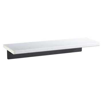 Rustproof 40CM Marble Bathroom Shelf Stainless Steel Shower Bracket