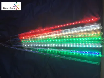 LED battery operated icicle lights rain drop christmas lights