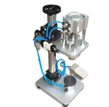 Máquina de tapa de botella neumática para botellas de perfume