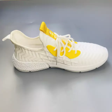 2021 Seite PU Design weiße Herren Sportschuhe