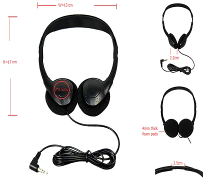 OEM customized Airplane cheapest headphones
