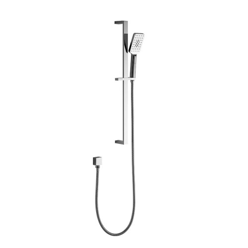 Flat Square Shower Rail and ABS Hand Shower