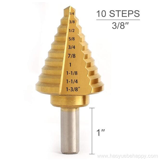 Step Drill Bit Titanium Coated Short Length