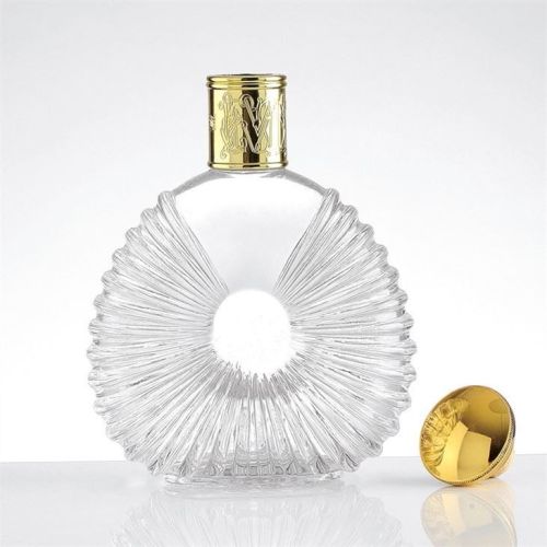 Clear Cognac Brandy Glass Bottle High end clear cognac brandy bottle for sale Factory