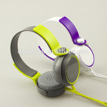 Amazing custom OEM Flat Wire Headphones with Microphone